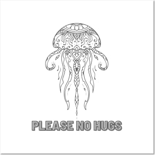 Please no Hugs Posters and Art